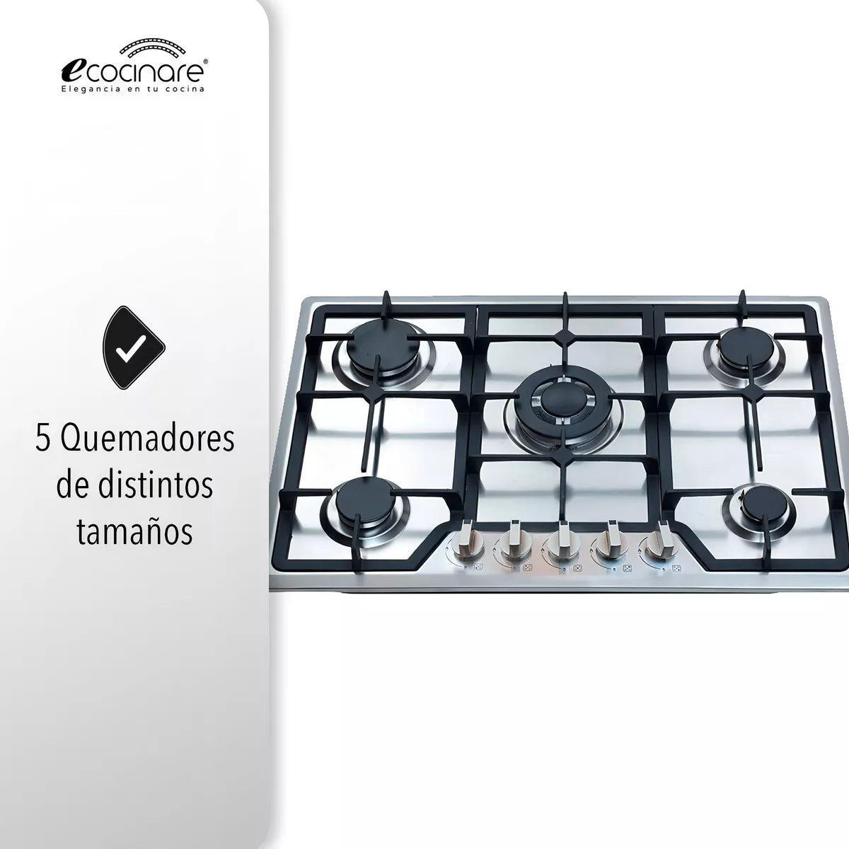 Parrilla a gas Ecocinare STUF-05 acero inoxidable