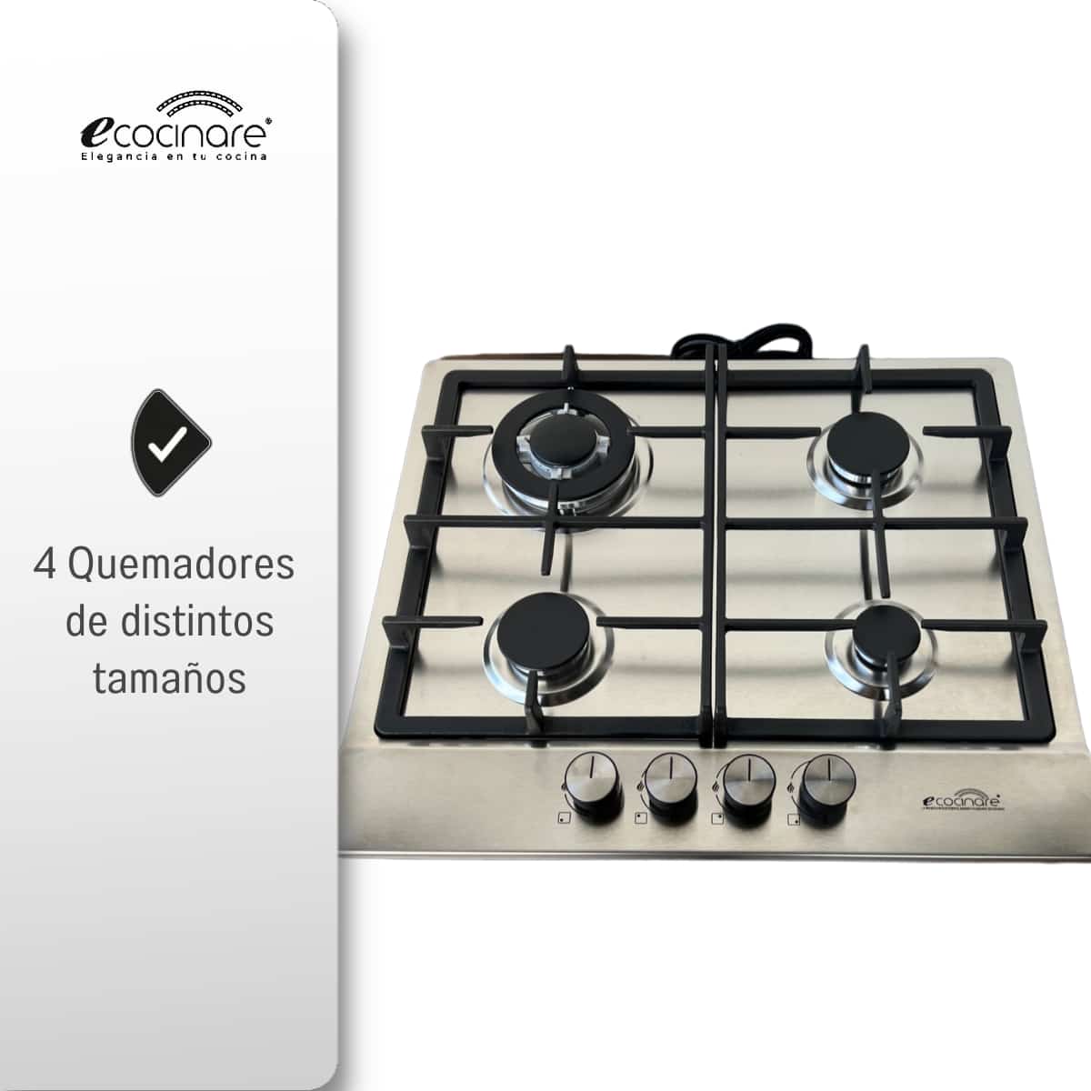 PARRILLA ACERO INOXIDABLE 4 Q.